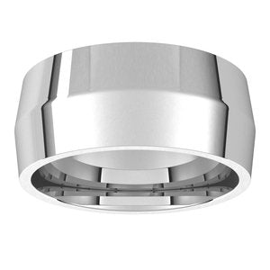 Platinum Knife Edge Comfort Fit Band