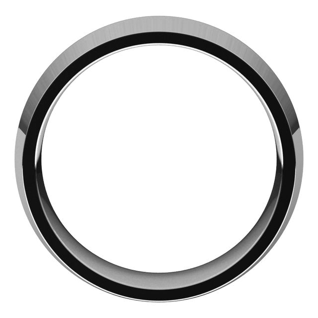 14K Yellow Or White Gold Or Sterling Silver Or Platinum Or Palladium Standard Weight Comfort-Fit Knife Band