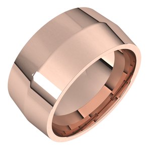 18K Yellow Or White Or Rose Gold Comfort-Fit Knife Band