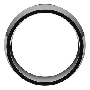 Platinum Knife Edge Comfort Fit Band