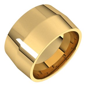 18K Yellow Or White Or Rose Gold Comfort-Fit Knife Band
