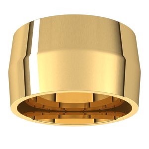 18K Yellow Or White Or Rose Gold Comfort-Fit Knife Band