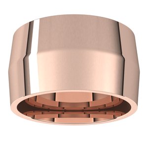 18K Yellow Or White Or Rose Gold Comfort-Fit Knife Band