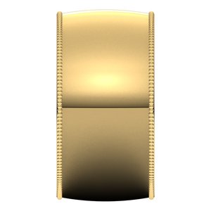 18K Yellow Or White Or Rose Gold Milgrain Comfort-Fit Half Round Band
