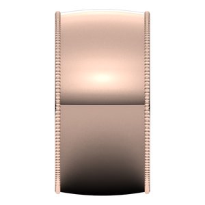 18K Yellow Or White Or Rose Gold Milgrain Comfort-Fit Half Round Band