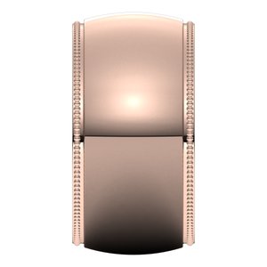 18K Yellow Or White Or Rose Gold Milgrain Comfort-Fit Half Round Band