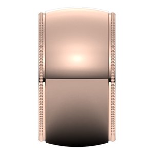 10K Yellow Or White Or Rose Gold Milgrain Comfort-Fit Half Round Band