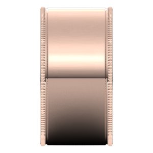 10K Yellow Or White Or Rose Gold Milgrain Comfort-Fit Flat Band