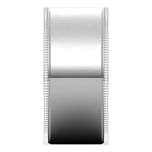 Continuum Sterling Silver Milgrain Comfort-Fit Flat Band