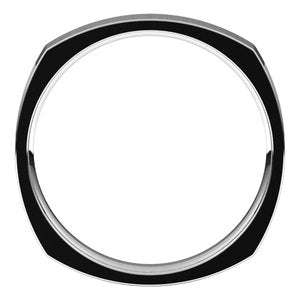 10K Yellow Or White Or Rose Gold Comfort-Fit Square Band