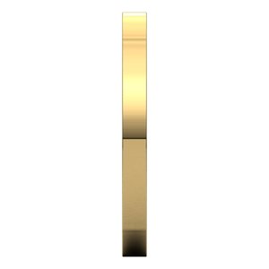 14K Yellow Or White Or Rose Gold Comfort-Fit Square Band