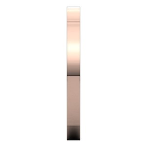 18K Yellow Or White Or Rose Gold Comfort-Fit Square Band