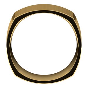 14K Yellow Or White Or Rose Gold Comfort-Fit Square Band