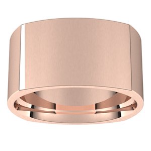18K Yellow Or White Or Rose Gold Comfort-Fit Square Band