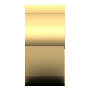 18K Yellow Or White Or Rose Gold Comfort-Fit Square Band