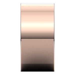 18K Yellow Or White Or Rose Gold Comfort-Fit Square Band