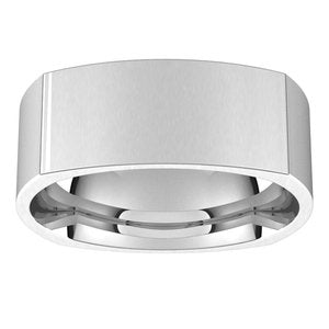 Sterling Silver Comfort-Fit Square Band