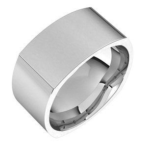 14K Yellow Or White Or Rose Gold Comfort-Fit Square Band