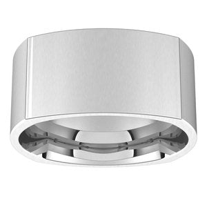 14K Yellow Or White Or Rose Gold Comfort-Fit Square Band