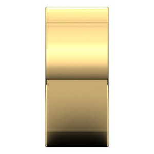 18K Yellow Or White Or Rose Gold Comfort-Fit Square Band