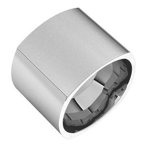Sterling Silver Comfort-Fit Square Band