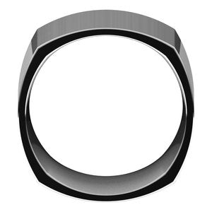 Sterling Silver Comfort-Fit Square Band