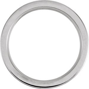 Cobalt Satin 7 8 Mm Polished Grooved Band With Satin Finish Size 7