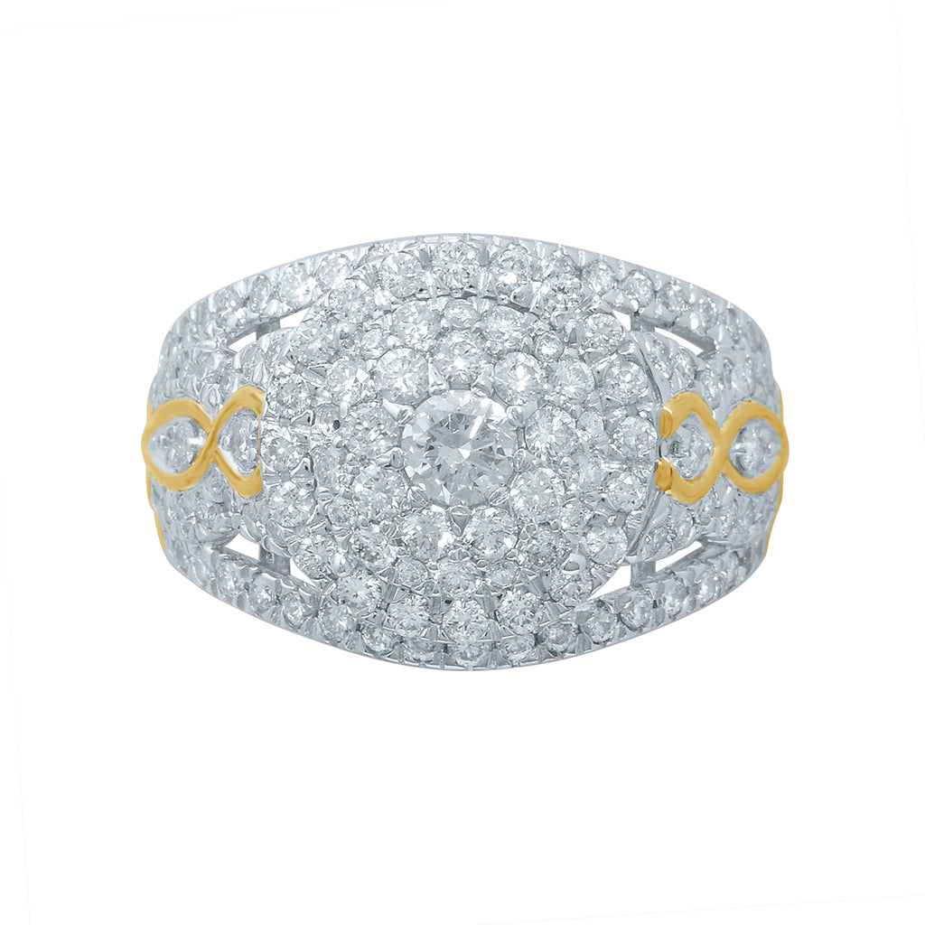 14K Yellow Gold 1.73-1.75 Cttw Diamond Ladies Ring
