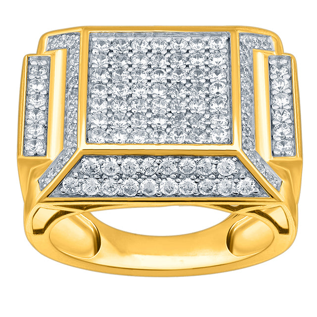 14K Yellow Gold 1.91-2.00 Cttw Diamond Mens Ring