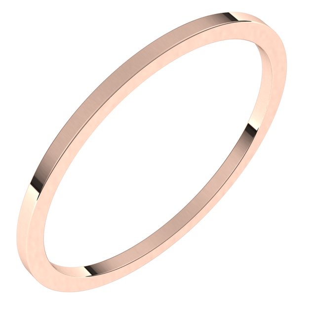 10K Yellow Or White Or Rose Gold Standard Fit Flat Band