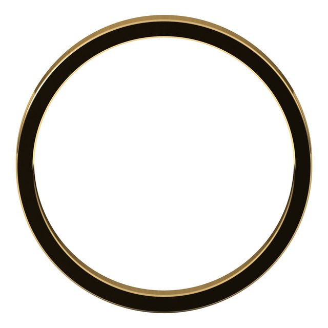 18K Yellow Or White Or Rose Gold Standard Fit Flat Band
