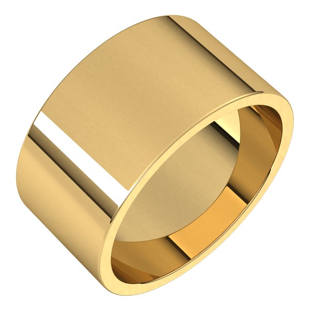 10K Yellow Or White Or Rose Gold Standard Fit Flat Band