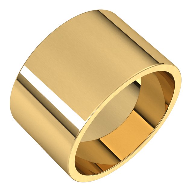 10K Yellow Or White Or Rose Gold Standard Fit Flat Band