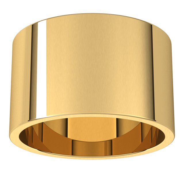 10K Yellow Or White Or Rose Gold Standard Fit Flat Band