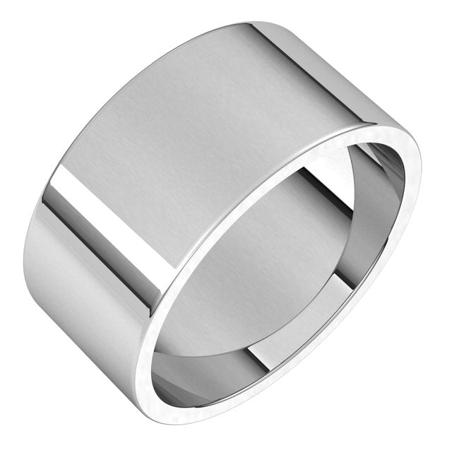 14K Yellow Or White Or Rose Gold Standard Fit Flat Band
