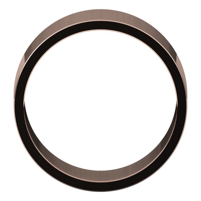 14K Yellow Or White Or Rose Gold Standard Fit Flat Band
