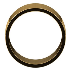 14K Yellow Gold 11 Mm Flat Band Size 5