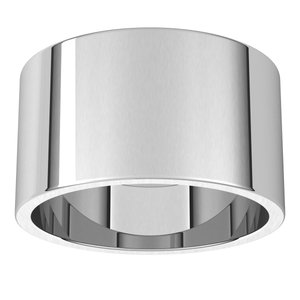 18K Yellow Or White Or Rose Gold Flat Band