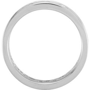 14K White Gold Celtic-Inspired Band Size 8