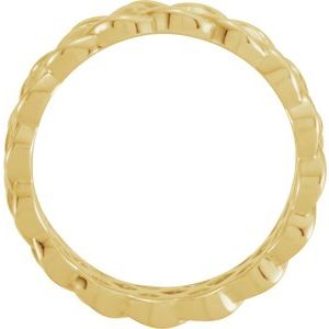 14K Yellow Gold Polished 8 Mm Polished Celtic-Inspired Band Size 12