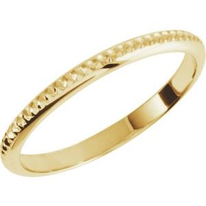 14K Yellow Gold Matching Band Size 5