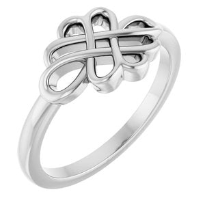 Sterling Silver Polished Freeform Ring Size 7