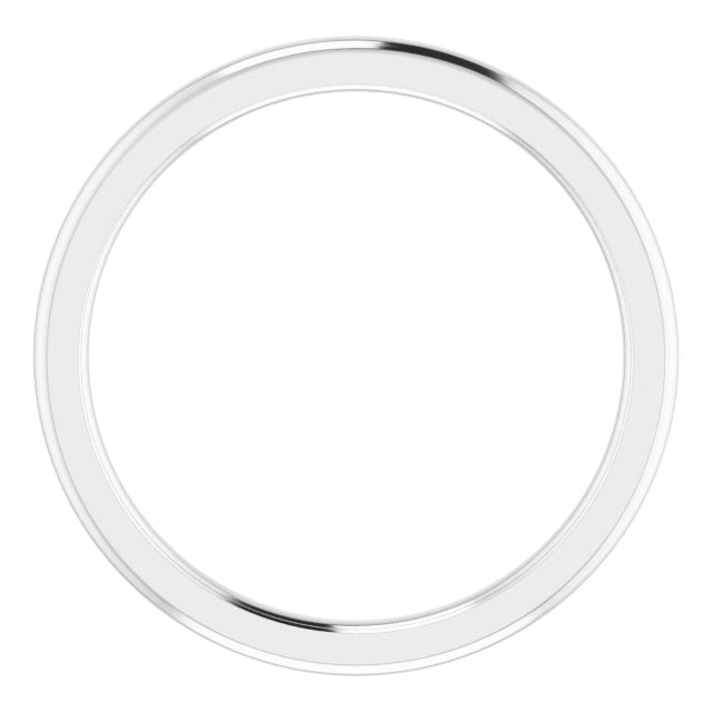 18K Yellow Or White Gold Standard Weight Comfort-Fit Half Round Band