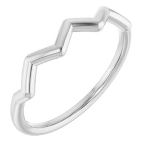 Sterling Silver Polished Stackable Ring Size 7