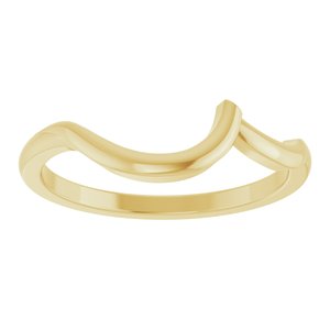 14K Yellow Gold Round All Sizes Polished Matching Band