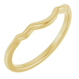 14K Yellow Gold Polished Matching Band Size 7