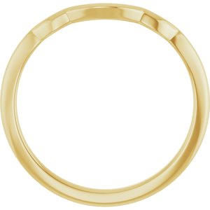 14K Yellow Gold Polished Matching Band Size 7