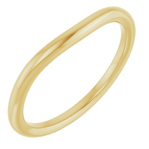 14K Yellow Gold Round All Sizes Polished Matching Band