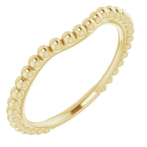 14K Yellow Gold Polished Matching Band Size 7