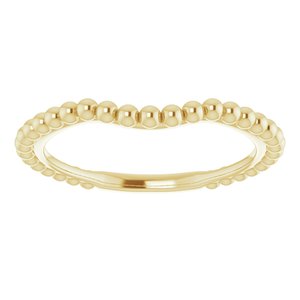 14K Yellow Gold Polished Matching Band Size 7